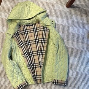 Burberry Quilted Jacket - Light Green